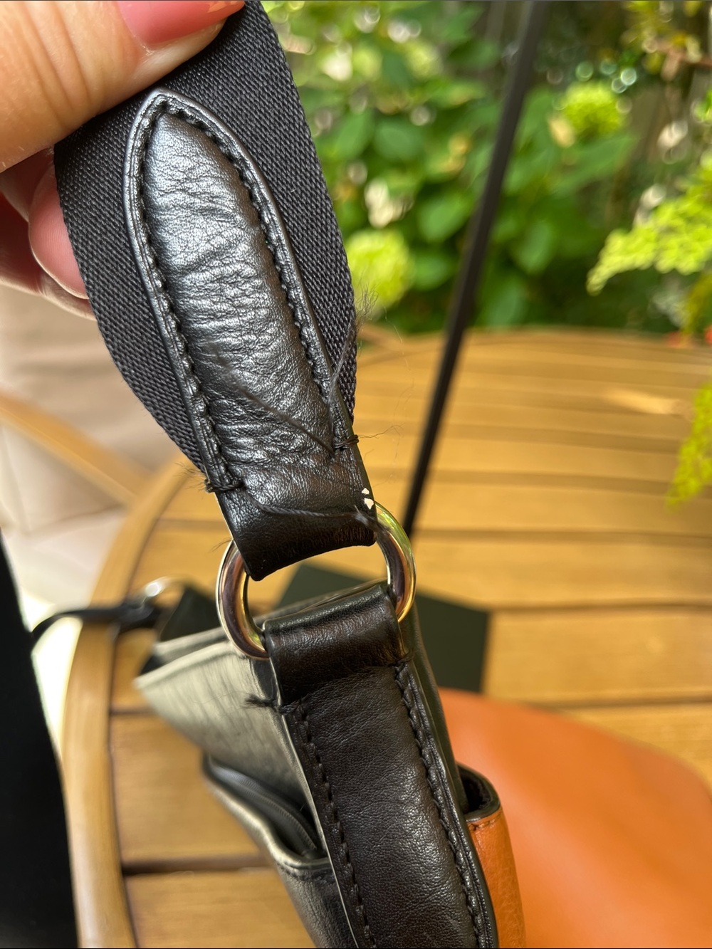 Coach Two-Tone Black and Brown Leather Shoulder Bag - Picture 16 of 16